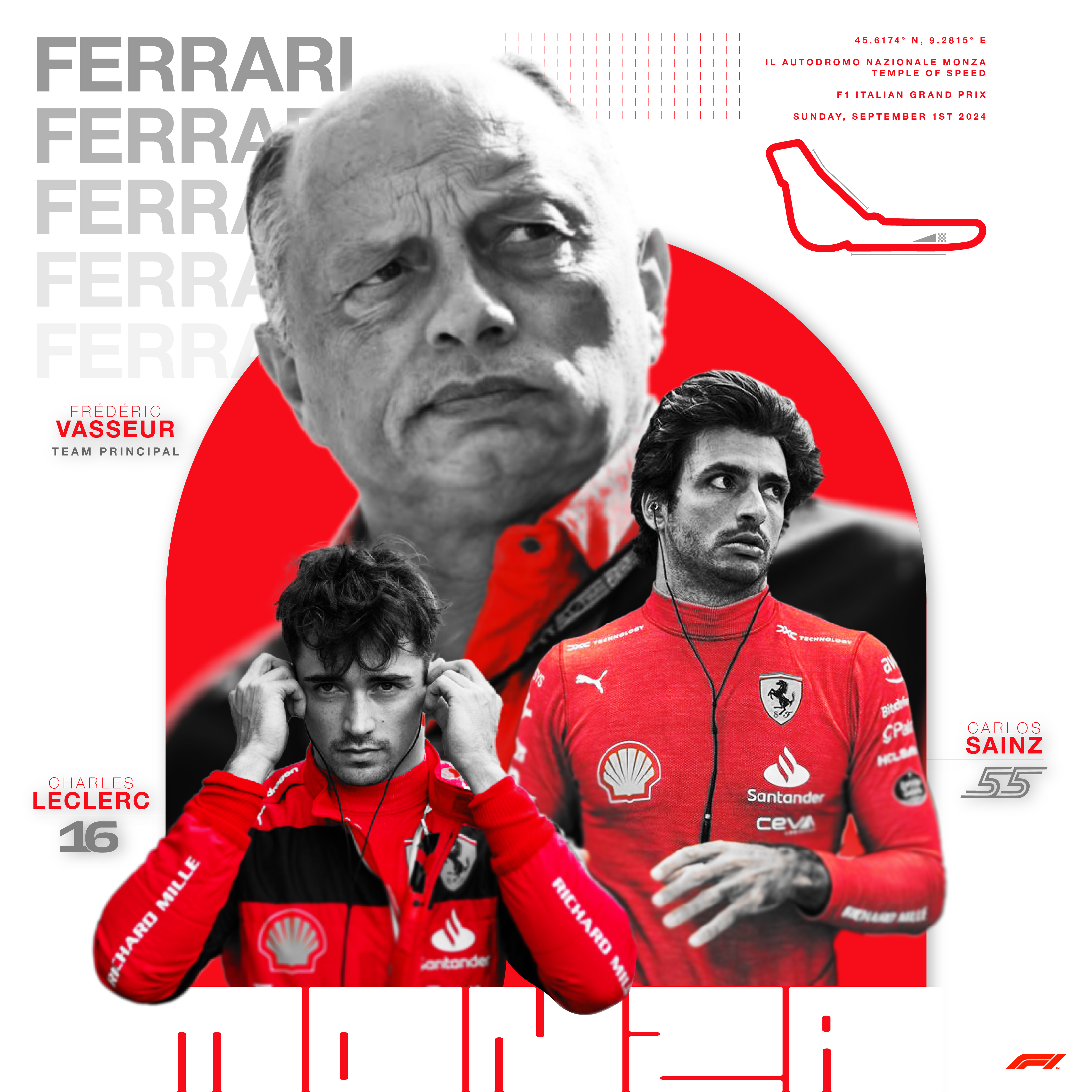 Ferrari home turf graphic