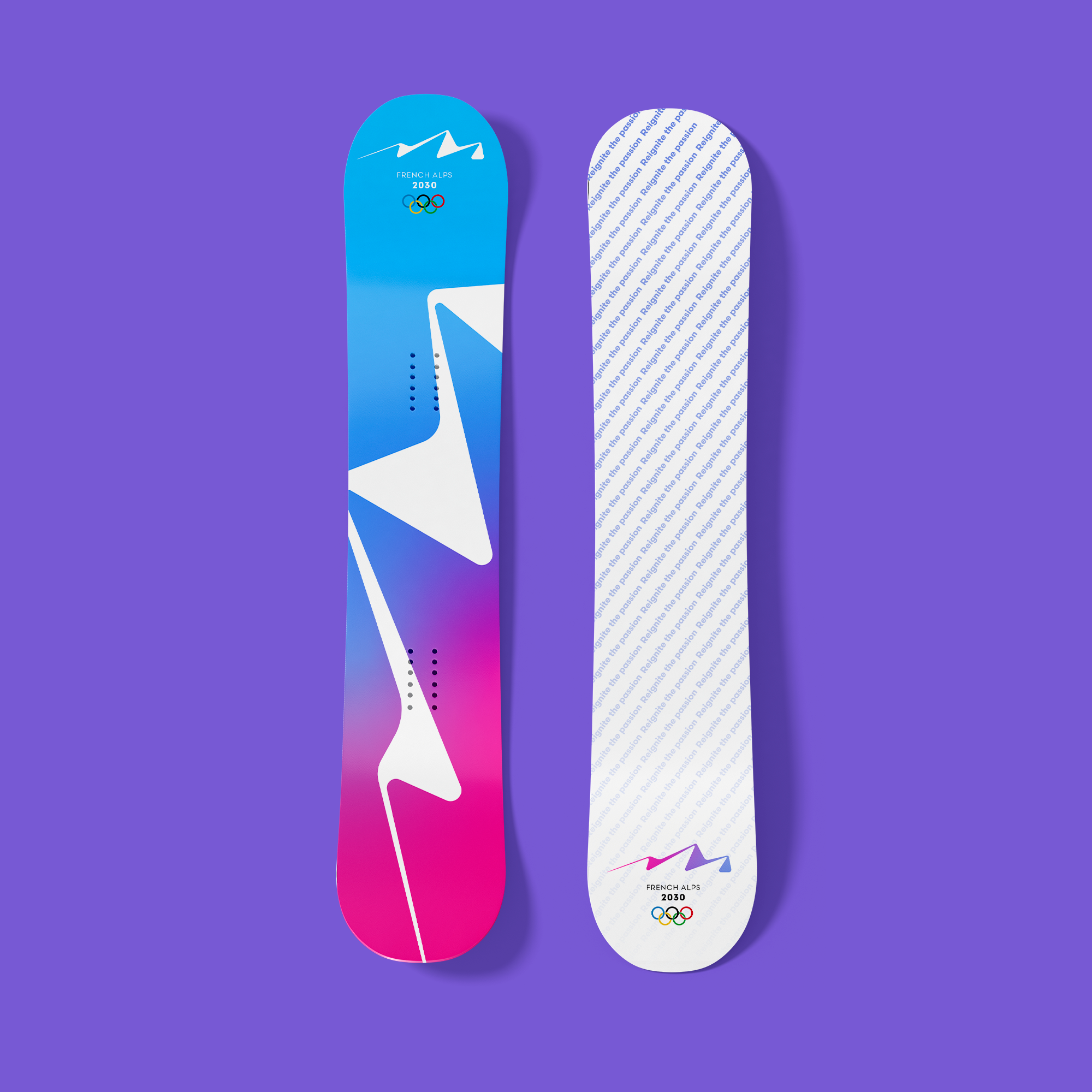 custom olympic snowboard